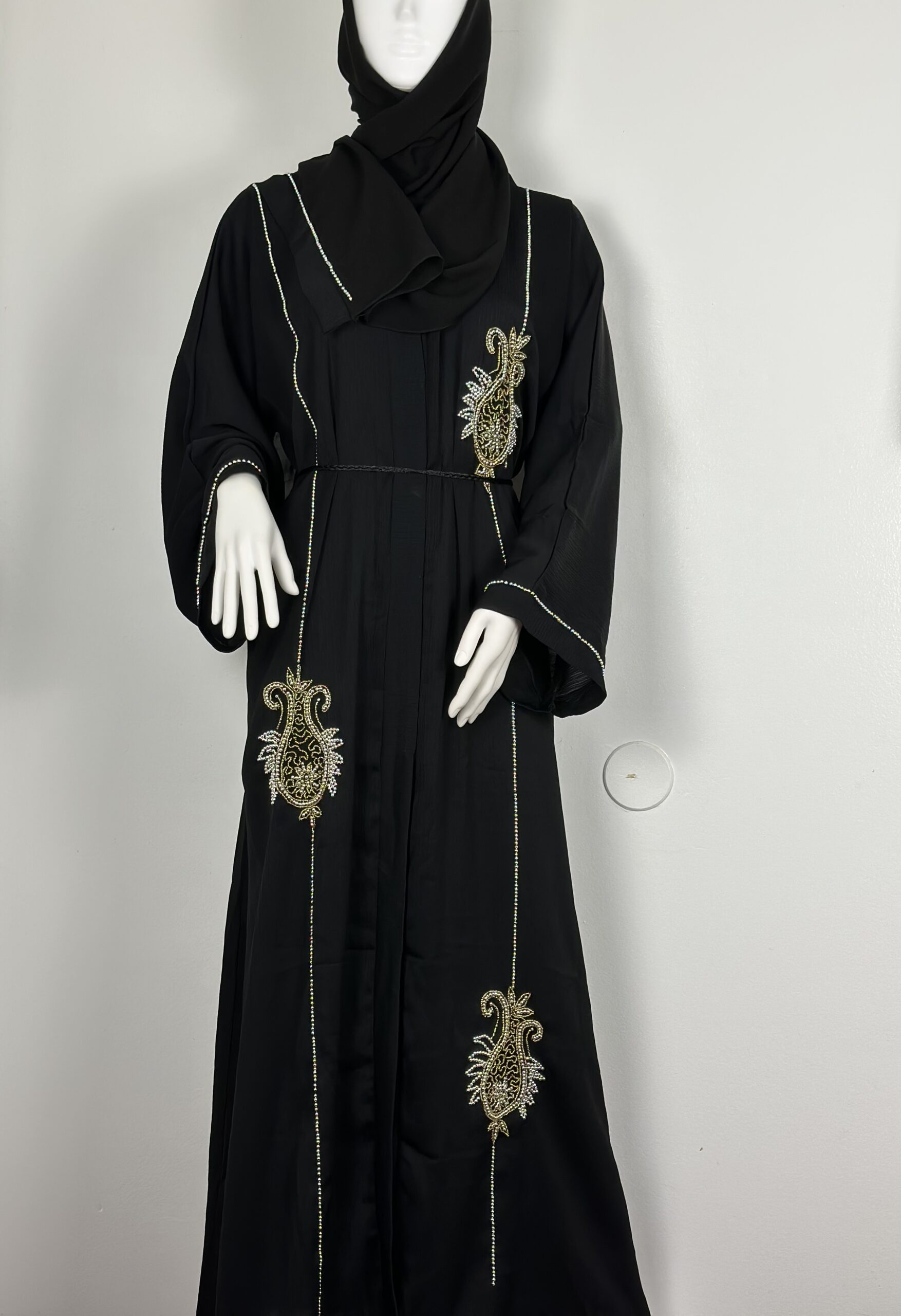 BLACK HAND WORK ABAYA – jens abayas